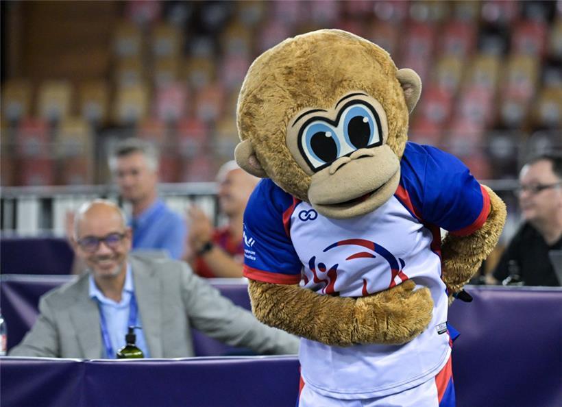 War das Highlight in den Wettkampfpausen: Luigi
