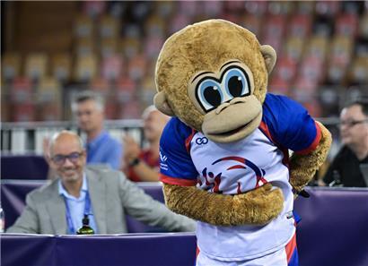 War das Highlight in den Wettkampfpausen: Luigi
