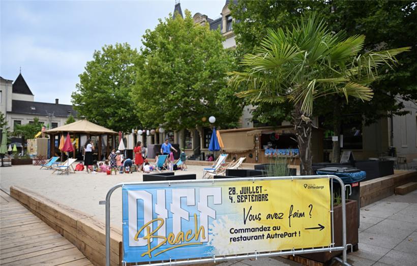 Warum in die Ferne schweifen, wenn es Strandfeeling auch in Differdingen gibt?
