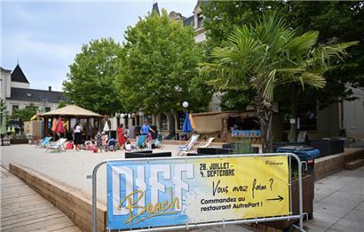 Warum in die Ferne schweifen, wenn es Strandfeeling auch in Differdingen gibt?
