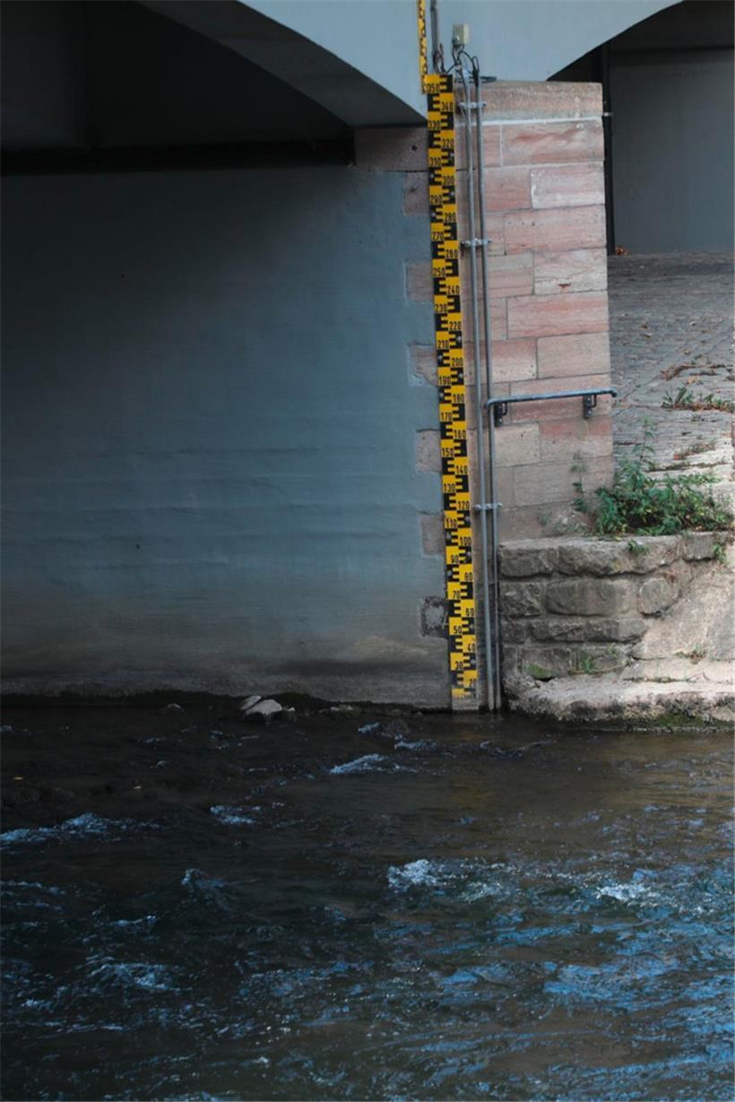 Wasserpegel der Alzette in Ettelbruck
