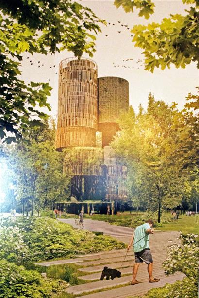 Wasserversorgung und Vogelschutz sollen hier Hand in Hand gehen 
