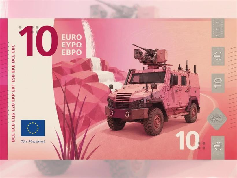 Luxemburger Verteidigungsabteilung veröffentlicht KI-Banknoten mit Militärausrüstung