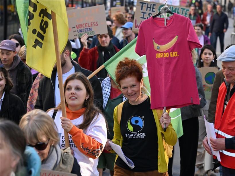 Zahlreiche Menschen demonstrieren bei „Marche pour la Terre“