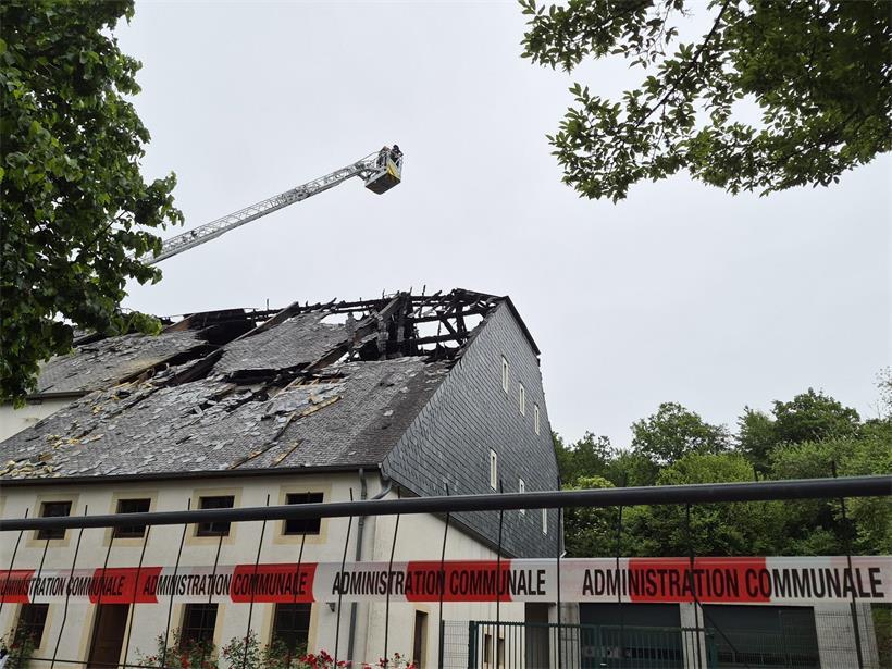 Sports hall in Lultzhausen at risk of collapse after fire