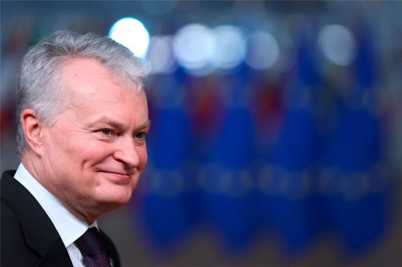 Wegen der Spannungen mit China zanken sich in Litauen Präsident Nauseda (Foto) und Außenminister Landsbergis
