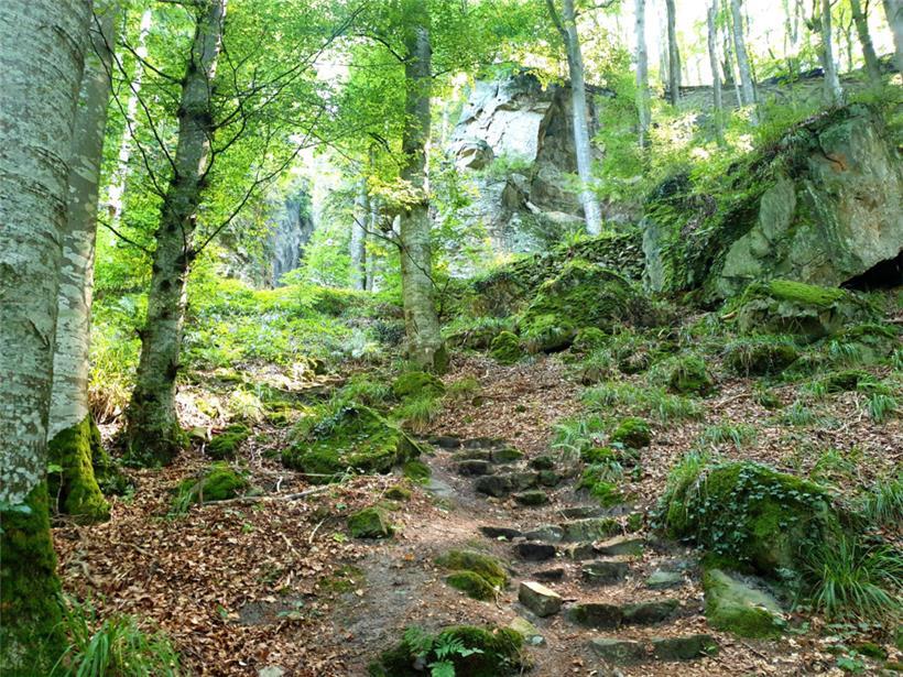 Wegen des ständigen Auf und Ab wird es auf dem zweiten Streckenabschnitt etwas schweißtreibender
