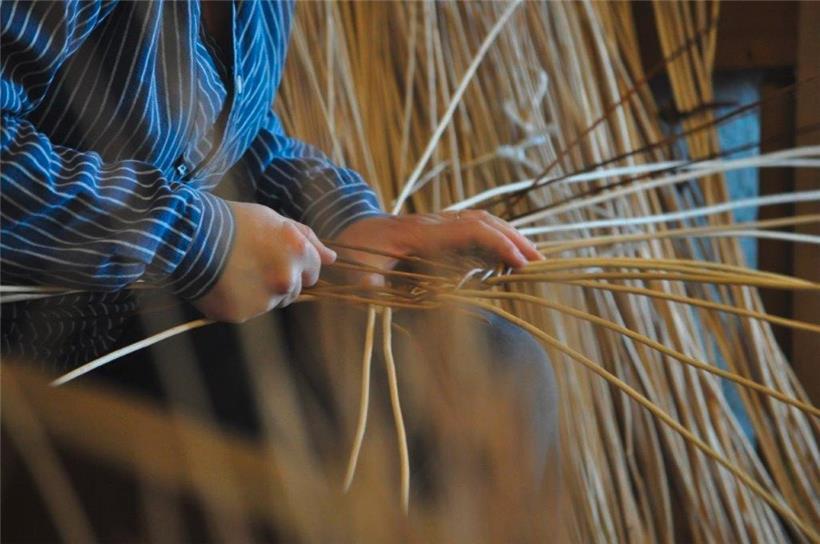 Weidenflechten ist einer von vielen verschiedenen Workshops, die zwischen dem 29. September und dem 2. Oktober im Biodiversum angeboten werden
