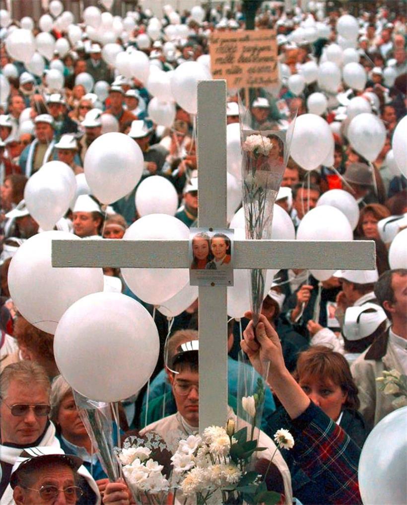 „Weißer Marsch“ durch Brüssel im Oktober 1996 
