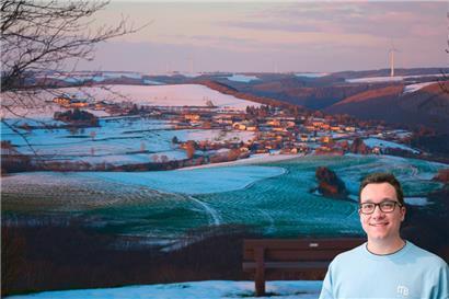 Wenn denn mal Schnee fällt, bleibt er am ehesten auf den Öslinger Höhen liegen – hier bei Schlindermanderscheid
