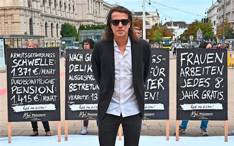 Wenn der Bierparteichef ernst spricht, dann redet er über Gerechtigkeitsthemen wie gleichen Lohn für Frauen oder armutsgefährdete Kinder und über Klimaschutz
