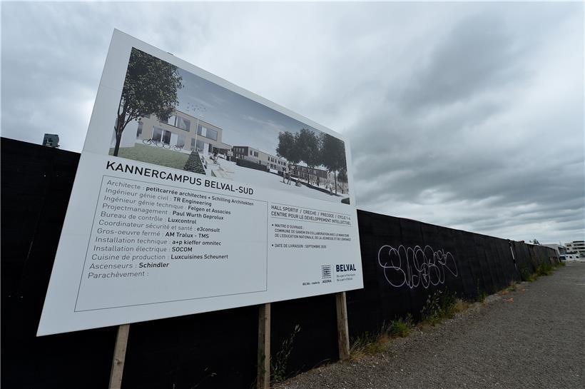 Wenn keine zweite Welle kommt, wird der Kindercampus Belval im September 2020 die ersten Schüler empfangen
