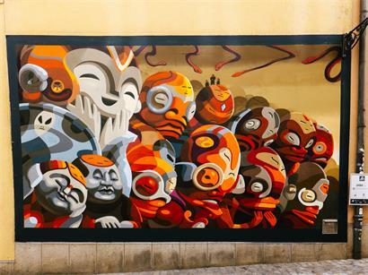 Wer das wohl sein mag? Die Werke der Gaffitikünstler im Rahmen von „Le Mur“ haben keinen Namen, wie die Stadt auf Nachfrage mitteilt.