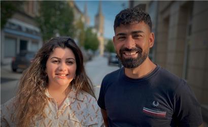 Wieder glücklich vereint: Leila und Fida in Düdelingen

