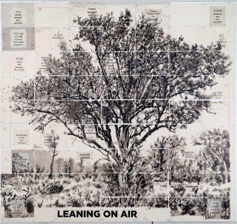 William Kentridge, Untitled, Leaning on air, 2020
