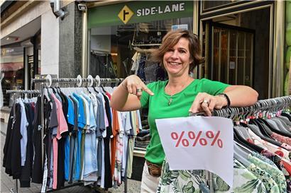 „Wir sind noch da!“ – Silke Müller vom Geschäftsverband Echternach hebt die Solidarität unter den Leuten hervor 
