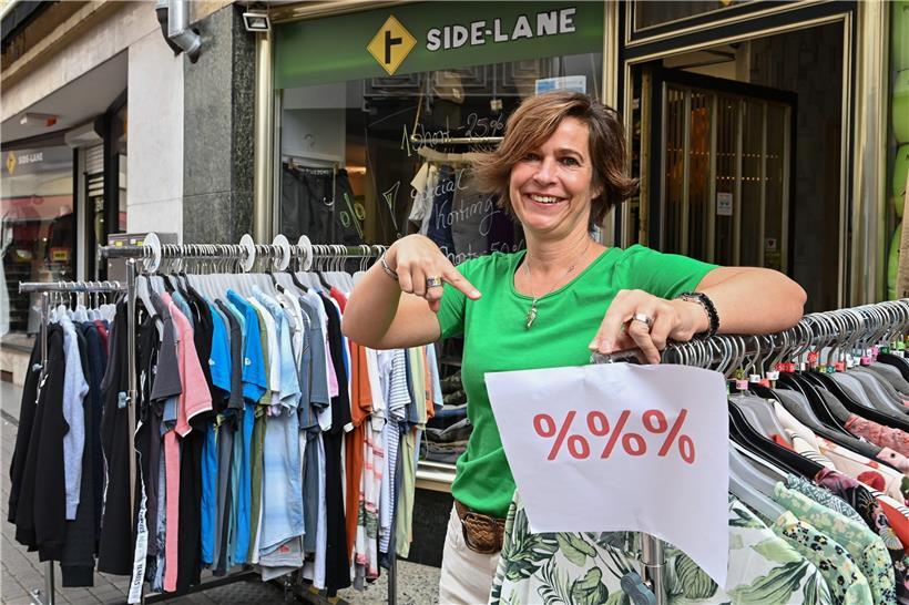 „Wir sind noch da!“ – Silke Müller vom Geschäftsverband Echternach hebt die Soli...