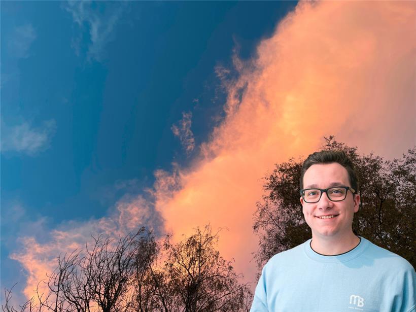 Wo der Himmel aufklart, bietet er zurzeit schöne Farben 
