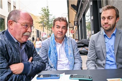 Wohnen im Land ist das größte Problem, da sind sich die drei familienintern einig. V.l.: Jacques Linster (Fokus), Alain de Bourcy (CSV) und Lou Linster (DP).
