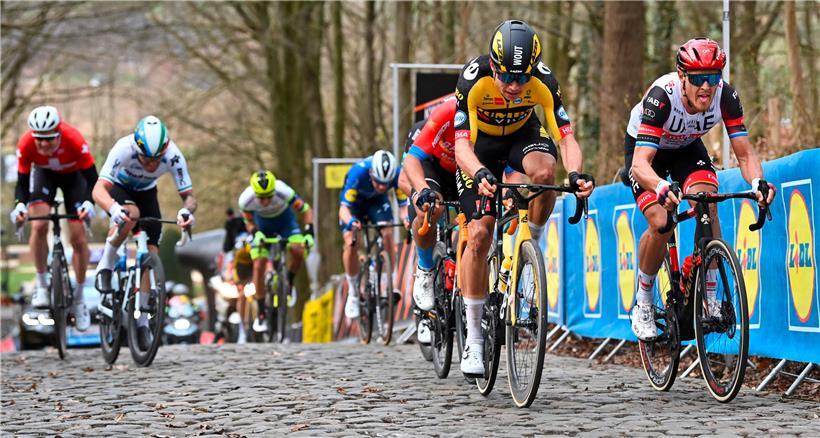 Wout van Aert (Jumbo-Visma) war am Sonntag über 247 Kilometer der stärkste Fahrer
