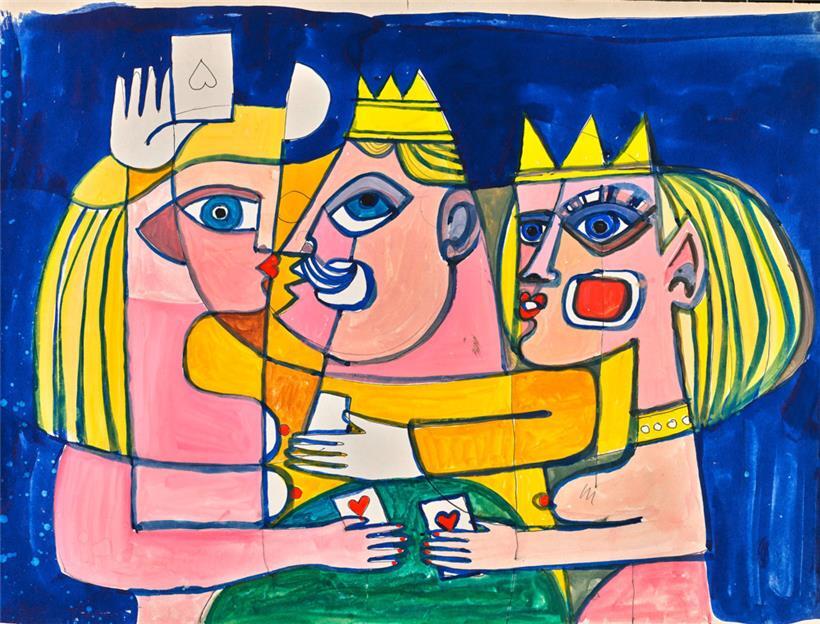 Wurde erst nach dem Tod des Künstlers Will Lofy erworben: Gemälde seiner Serie „Scène érotique“
