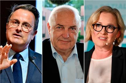 Xavier Bettel, Charles Goerens und Paulette Lenert
