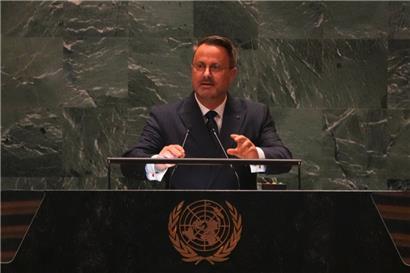 Xavier Bettel am Samstag bei der Generalversammlung in New York
