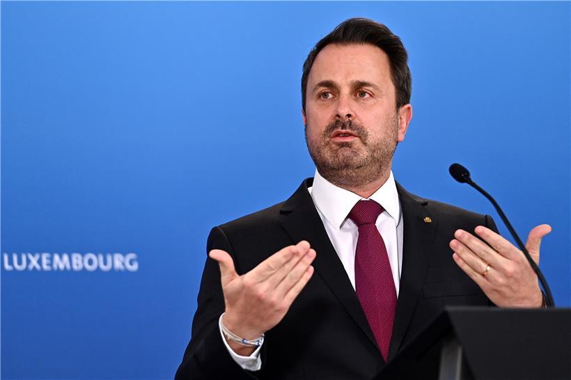 Xavier Bettel bei einer Pressekonferenz Anfang Januar
