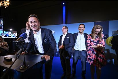 Xavier Bettel konnte sein persönliches Ergebnis ausbauen und freut sich über einen sechsten Sitz im Zentrum
