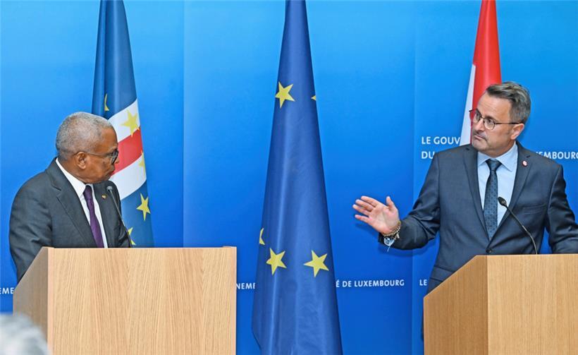 Xavier Bettel und José Maria Neves scheinen auf einer Linie zu sein
