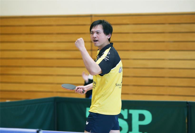 Xia Cheng machte den Finaleinzug von Howald im Doppel an der Seite von Tomas Koldas perfekt
