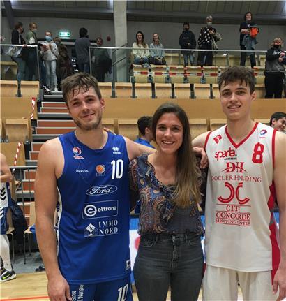 Yann, Cathrin und Mathis Wolff (v.l.n.r.) kommen aus einer wahren Basketball-Familie
