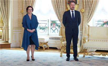 Yuriko Backes und Xavier Bettel sind Spitzenkandidaten der DP im Zentrum
