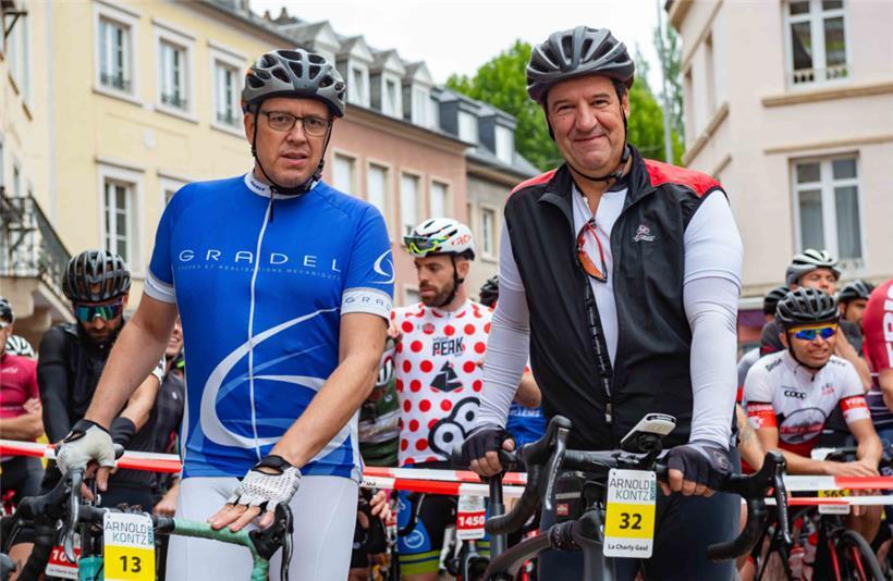 Yves Lehnert und Nico Thoma vor dem Start in Echternach
