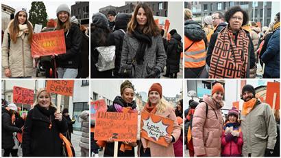 Zahlreiche Gesichter, ein gemeinsames Ziel: Die „Orange Week“ kämpft gegen Gewalt gegen Frauen
