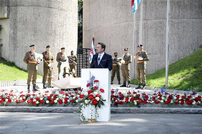 Zeremonie zum Nationalfeiertag 2020 in Luxemburg
