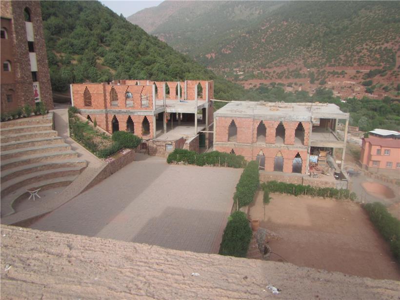 Zerkten in Marokko: Auf dem Dach des Gemeinschaftsbades soll erneuerbare Energie...