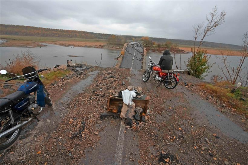 Zerstörte Brücke in der Region Charkiw: Russland warnt vor einer „Eskalation“ im Ukraine-Krieg
