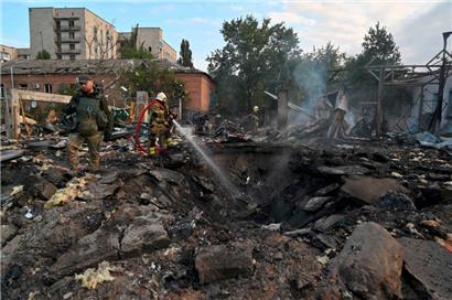 Ziel der russischen Angriffe war gestern auch wieder die ukrainische Hauptstadt Kiew
