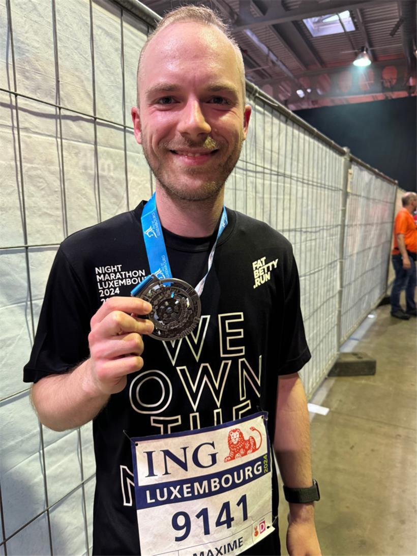 Ziel erreicht: Maxime Toussaint wollte bei seiner Halbmarathon-Premiere unter 1:50 Stunden laufen
