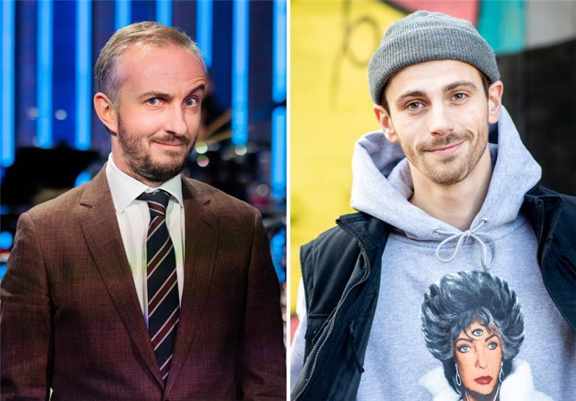Ziemlich beste Feinde: Jan Böhmermann (links) und Fynn Kliemann (rechts) haben zwar mit Olli Schulz einen gemeinsamen Bekannten – zum gemütlichen Spieleabend dürfte es in der nächsten Zeit aber nicht kommen
