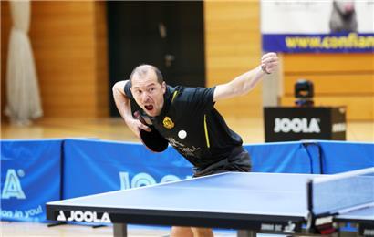 Zoltan Fejer-Konnerth und Hostert/Folschette mussten sich in Berburg mit einem 5:5 begnügen
