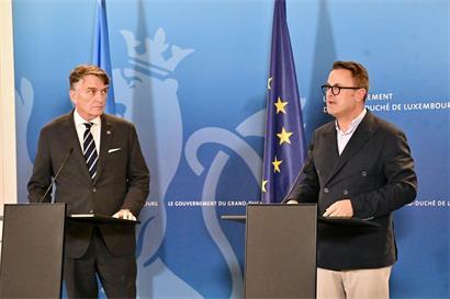 Zu Gast bei Xavier Bettel: Christian Saunders leitet die UNRWA kommissarisch, da sich die Suche nach einem Nachfolger des vor einigen Monaten als Generalkommissar ausgeschiedenen Philippe Lazzarini als schwierig erweist