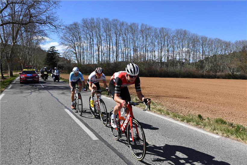 Zu Saisonbeginn zeigte sich Alex Kirsch in guter Verfassung. Auf der sechsten Etappe von Paris-Nice befand er sich in einer Ausreißergruppe, die jedoch am Ende nicht durchkam
