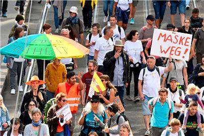 Zu einer Kundgebung am Nachmittag hatten die Veranstalter rund 22.000 Teilnehmer erwartet.
