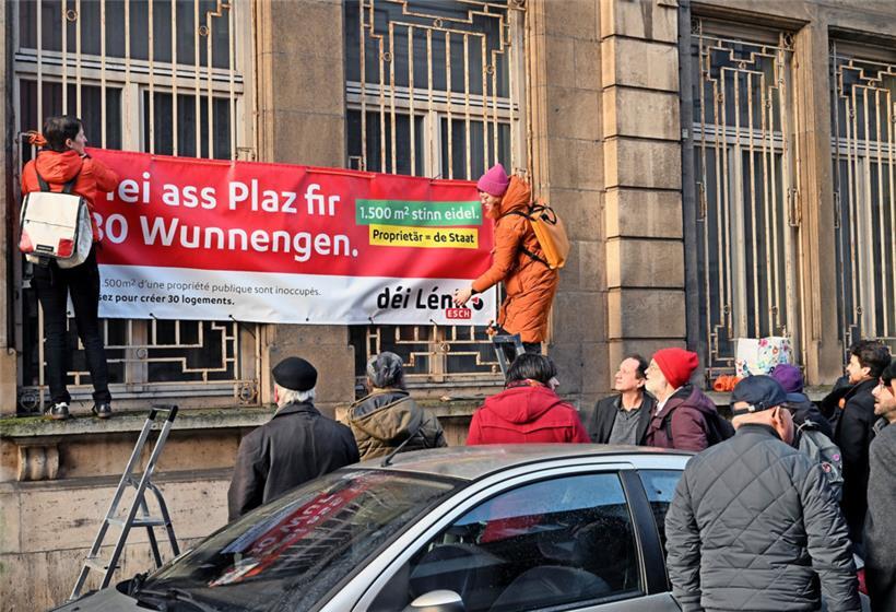 Zu einer Protestaktion hatte „déi Lénk“ aus Esch am Samstag aufgerufen
