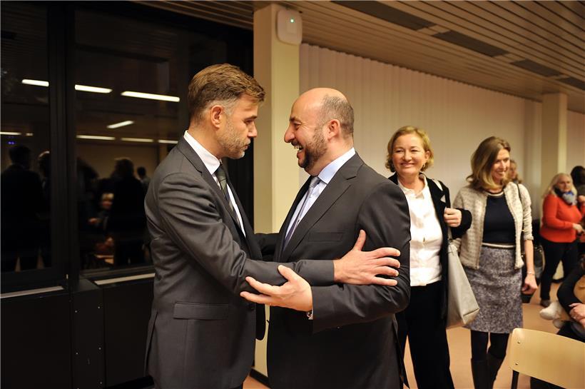 Zufrieden: Fränz Fayot und Etienne Schneider 
