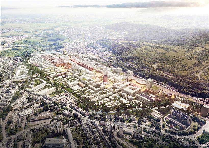 Zukunftsträchtig: So soll das Viertel Esch-Schifflingen einmal aussehen. 
