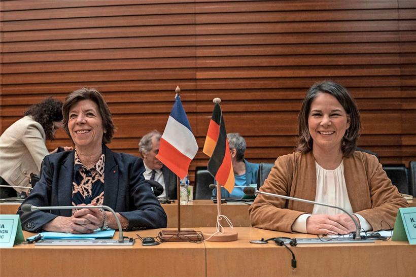 Zumindest die Außenministerinnen beider Länder haben sich wieder gefunden: Catherine Colonna (l.) und Annalena Baerbock 
