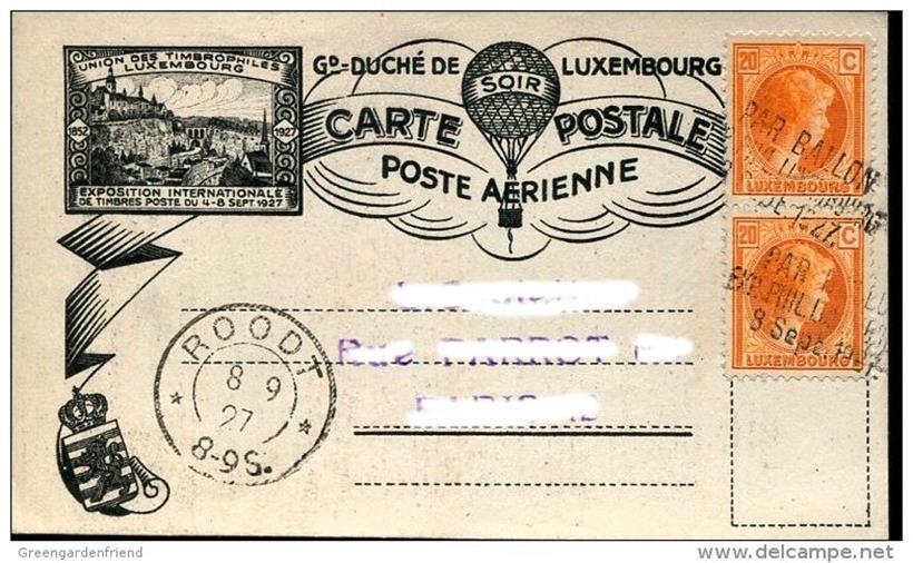 Zur Erinnerung an den ersten Ballonflug in Luxemburg im Jahre 1927. Im Tageblatt...